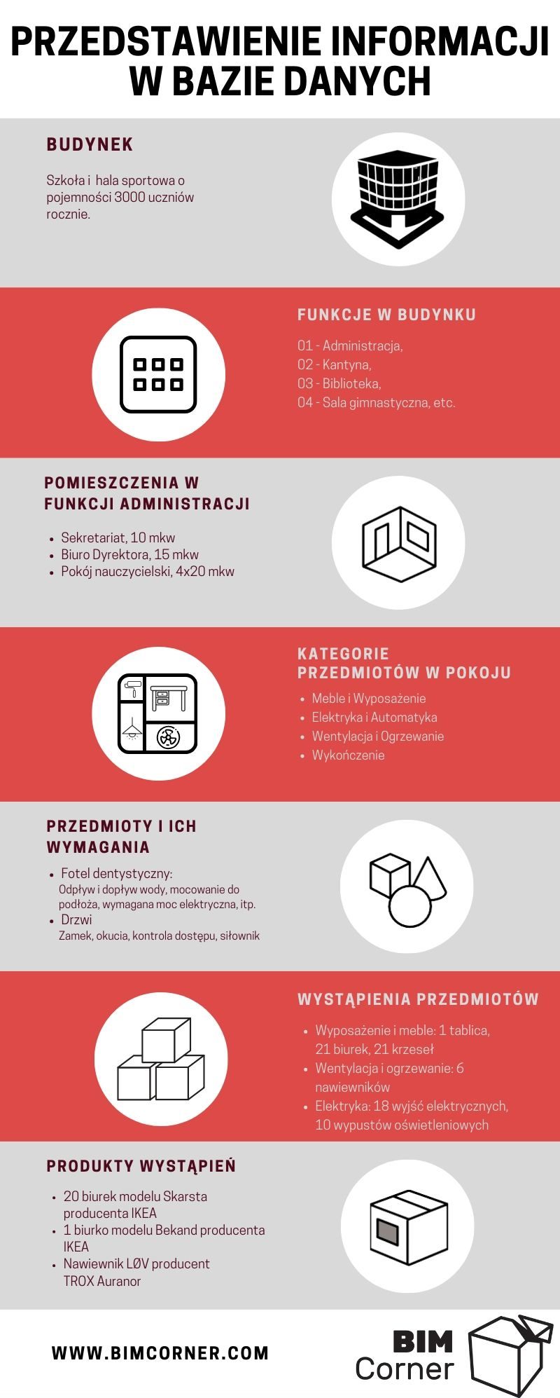 struktura informacji w bazie danych infografika