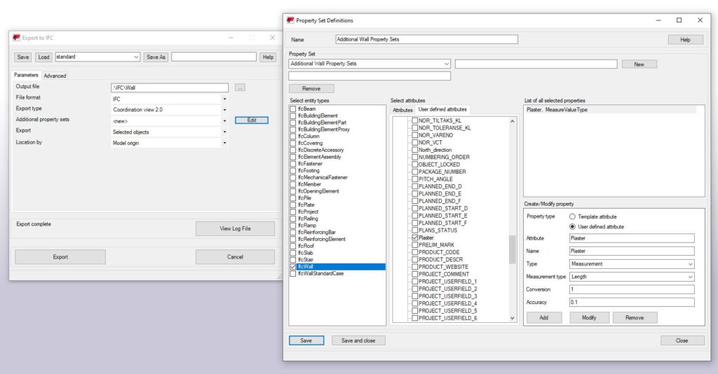 Proprty set , ifc, Tekla Structures