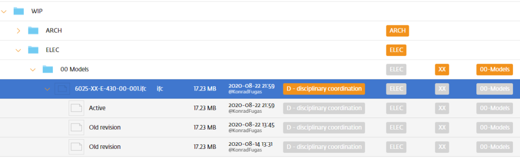 Revisions in StreamBIM