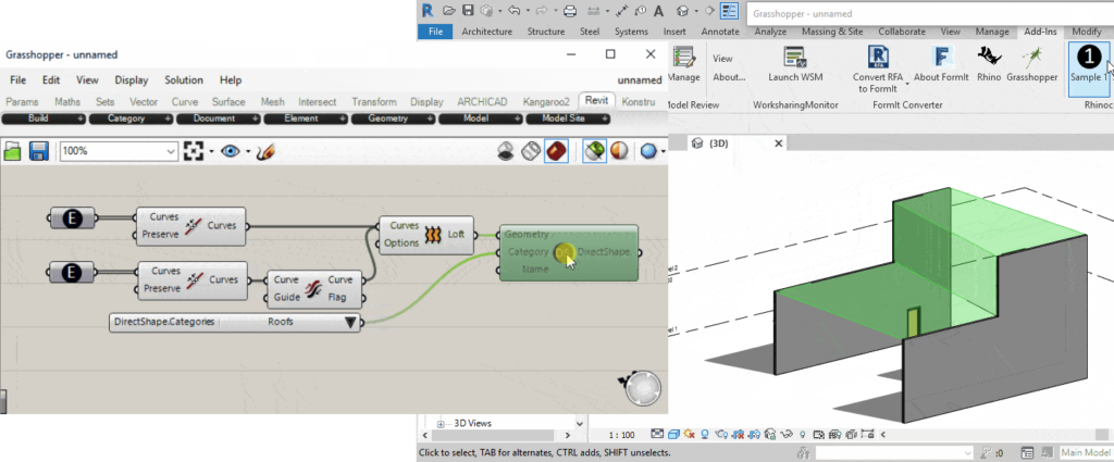 REVIT BIM in Grasshopper