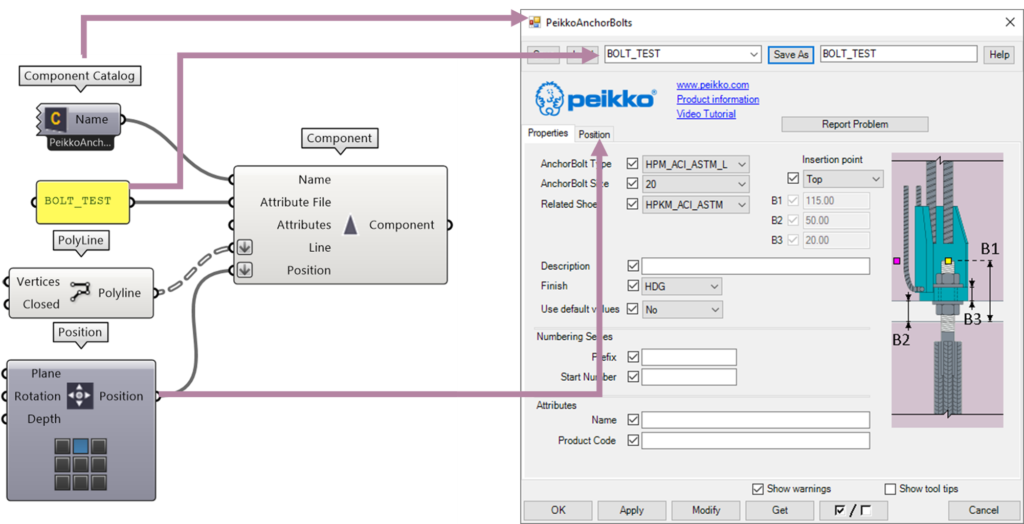 Tekla Grasshopper components